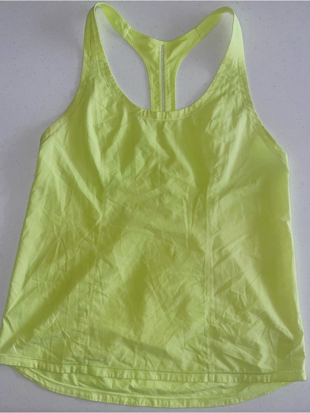 Neon Yellow Racerback Tank Top